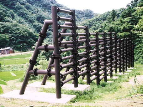 小谷島地区雪崩防護柵